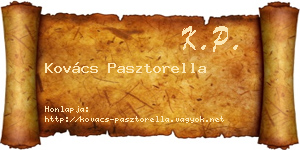 Kovács Pasztorella névjegykártya