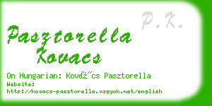 pasztorella kovacs business card